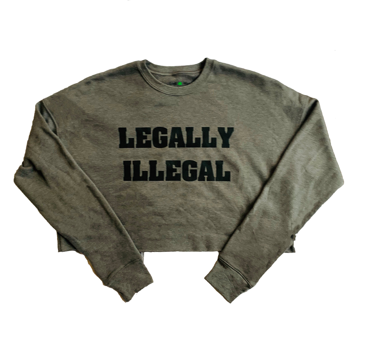 Legally Illegal Cropped Sweater