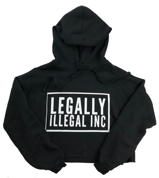 Classic Legally Illegal Crop Hoody